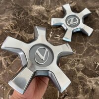 01 Logo chụp mâm, ốp lazang bánh xe ô tô Lexus LX-570 TY-K199  Đường kính chân cài: 10cm, Cao: 3.5cm