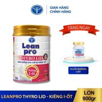 01 lon sữa Leanpro Thyro LID 900g – Dinh dưỡng tối ưu cho người kiêng I-ốt, cường giáp, bệnh tuyến giáp basedow