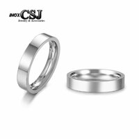 01 nhẫn trơn inox sáng đẹp không đen - tặng hộp đựng xinh xắn - size 6