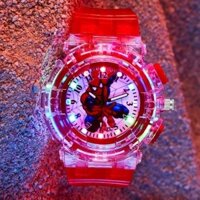01 PHAMMAI SONNG Hoạt Hình Đồng Hồ Đeo Tay Có Đèn led Hình spiderman / hello kitty Nhiều Màu Sắc Cho Bé