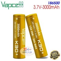 01 Pin 18650 Vapcell K30 cao cấp – Pin 5A 3000mAh, có mạch bảo vệ