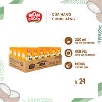 01 Thùng 24 Hộp Nước Cốt Dừa Tươi Nguyên Chất Mom Cooks 200mL - Cocoxim - YOOSOO