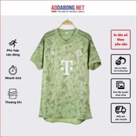 011 Áo Bayern Munich sân khách xanh rêu họa mi - Bộ quần áo đá bóng thể thao nam
