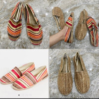 01531 Giày Đế Cói Nam Nữ Xuất Âu Phong Cách Vintage Dư Xịn  TDSHOP