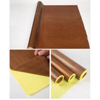 0.18mm Vải chịu nhiệt có keo/ vải teflon chịu nhiệt 50x100cm