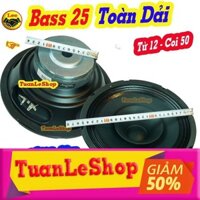 02 LOA BASS 25 TOÀN DẢI, LOA TOÀN DẢI 2 TẤC 5 TỪ 120 COI 50 - GIÁ 02 LOA BASS 25 TOAN DAI JB