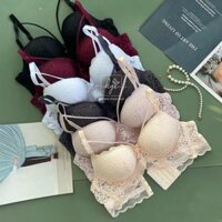 020- Áo lót ren bản to mút độn 5cm có gọng phối dây ôm V1 tạo khe