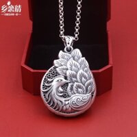 02.21 Phoenix S999 Bạc Nguyên Chất Retro Nữ Mặt Dây Chuyền Áo Len Dây Chuyền Dây Chuyền Áo Len Phong Cách Dài Tự Do Mẹ Vòng Cổ Bạc Sterling Trang Sức Khí Quyển Cao Cấp Phượng Hoàng S999 Bạc Nguyên Chất Retro Nữ Mặt Dây Chuyền Áo Len Dây Chuyền Vòng Cổ Nữ