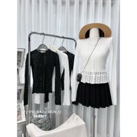 0312 ÁO REN TAY DÀI