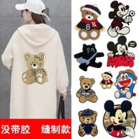 03.26 May Lớn Hoạt Hình Khăn Thêu Họa Tiết Quần Áo Miếng Dán Lỗ Trang Trí Sửa Chữa Xuống Áo May Vải Miếng Dán May Lớn Hoạt Hình Khăn Thêu Họa Tiết Quần Áo Miếng Dán Lỗ Trang Trí Sửa Chữa Áo Khoác Vải May Vá