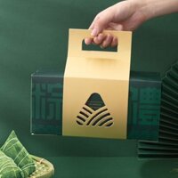 0327- [10 CÁI] 19.5 * 14.5 * 15.5CM Hộp Bánh Bao Hình Chữ Nhật Hộp Quà Bánh Bao Hộp Trống