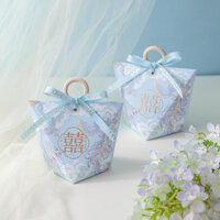 0328- [20 CÁI] Phong Cách Mới Trung Quốc Hộp Kẹo Cưới Hộp Kẹo Cưới Đính Hôn Hộp Kẹo Cưới