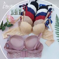 037 - Áo lót nữ ren Boya có gọng đệm dầy 5cm siêu nâng vòng 1, dây lưng bản to