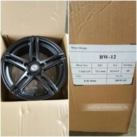039 Mâm lazang xe ô tô 15 inch đen BW -12 (4 CÁI)