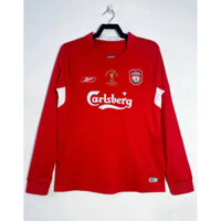 04-05 Áo bóng đá nam cổ điển dài tay sân nhà Liverpool
