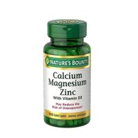 [04/2025] Viên Uống Giúp Xương Chắc Khỏe Nature's Bounty Calcium Magnesium Zinc (100 Viên)