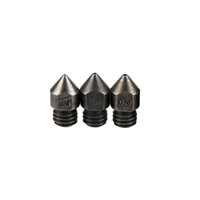 0.4mm/0.6mm/0.8mm 1.75mm Hardened Steel Nozzle for Creality CR-10/Ender3 Anet/Makerbot 3D Printer Part High Temperature