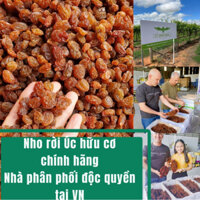 0,5 ký nho rời hữu cơ Úc không hạt,vụ mới  2024. Phân phối độc quyền tại VN hữu cơ từ quá trình trồng tới bàn ăn