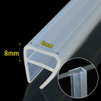 0.5 Mét Ron Gioăng Cao Su Chữ U H F 6mm 8mm 10mm 12mm Silicone Chuyên Dụng Gắn Dán Cửa Kính Vách Nhà Tắm Chống Nước Legaxi - 6mm - Dài 50cm chữ U