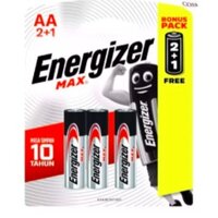 05 vỉ Pin tiểu AA  Energizer1.5V (2+1)