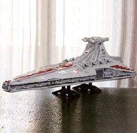 05077 21005 6125Pcs Star Plans Series The UCS Republic Star Destroyer Cruiser ST04 Set Building Blocks Bricks MOC-0694