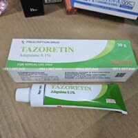 [05/2028] Thuốc trị mụn Tazoretin Adapalene 0.1% 30g chính hãng - PN100164