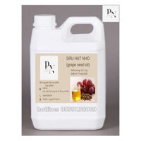 0,5kg-1kg Nguyên liệu mỹ phẩm, thực phẩm DẦU HẠT NHO (Grape seed oil)