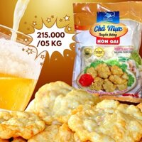 [0.5kg]-Chả mực giã tay Hạ Long - Đặc sản Quảng Ninh đông lạnh HGJC - chiên rán, thả lẩu, ăn kèm cơm xôi shipnow Hà Nội