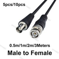 0.5m 1M 3 / 2m BNC Nam Sang Nữ adapter Cắm Đầu Nối video Dây Đồng Trục adapter Dây Cáp Cho Camera Quan Sát Nối Dài VN8B3