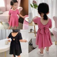 0.5Váy xòe nơ sau lưng siêu xinh