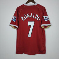 06-07 man-u ronaldo giggs chất lượng hàng đầu trang chủ retro bóng đá jersey custom t-shirt