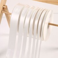 0.6-4cm Lụa Trắng Ruy Băng Sách Trắng Hoa Hồng Handmade Ruy Băng Mịn Quà Cưới Bao Bì Ruy Băng Rộng Phụ Kiện Tóc