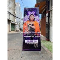 [0.6 x 1.6m] Chân đế standee chữ X cường lực siêu cứng