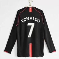 07 08 Áo bóng đá nam UTD màu đen ROONEY Manchester United Áo bóng đá dài tay phong cách