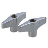 0.75 cm Đường Kính đầu mạ vàng Hợp Kim Kẽm Bướm Hạt Cánh bộ 2 Bạc-quốc tế