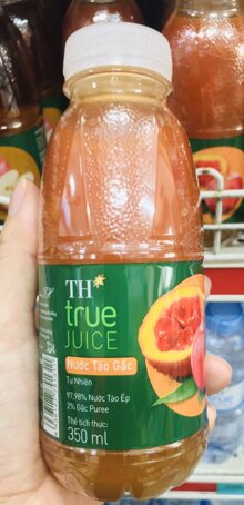 Nước ép trái cây táo gấc TH true 350ml