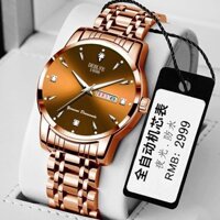 08swiss hoàn toàn tự động cơ cặp đôi đồng hồ chống nước Thụy Sĩ cơ khí tự động đồng hồ cặp đôi chống nước Dạ quang Lịch kép đồng hồ nam nữ cơ khí kinh doanh202108.31