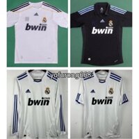 09-10 RMD Home Retro Soccer jersey Ronaldo Áo bóng đá dài tay