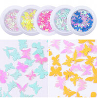 0968 Phụ kiện trang trí móng hình bướm nhiều màu