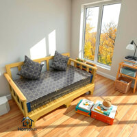 [0.9mx1.95m] Giường Kéo Thông Minh Gấp Gọn, Giường Sofa Kéo Thành Ghế, Sofa Giường Kéo 3 Chế Độ Tặng Kèm Đệm Gối