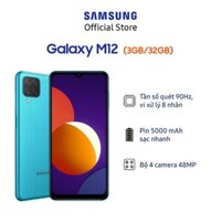 0Điện Thoại Samsung Galaxy M12 (3GB/32GB) - Hãng Phân Phối Chính Thức