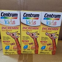 0Siro Centrum Kids Incremin Iron Mixture, Úc (200ml) giúp ăn ngon miệng
