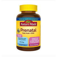 0Viên Uống Bổ Cho Bà Bầu Nature Made Prenatal Multi + DHA 150 Viên Của Mỹ - Hàng chính hãng