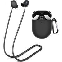 1 + 1 Vỏ Bảo Vệ Hộp Sạc Tai Nghe Google Pixel Buds Pro Bằng Silicon Mềm Kèm Dây Đeo Chống Thất Lạc Tiện Dụng Cho Pixel Buds Pro 2022