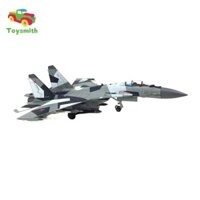 1: 100 Nga SU35 Máy Bay Tiêm Kích Kim Loại Có Chân Đế Đồ Chơi Trẻ Em Mô Hình Máy Bay Trẻ Em