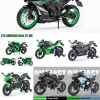 1 / 12 KAWASAKI Nija ZX-10R Đồ Chơi Xe Máy Diecast Mô Hình Kim Loại Siêu Racig Soud & Light Collectio Quà Tặng Cho Bé Trai
