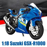 1: 18 Suzuki Gsx-r1000 Xe Máy Hợp Kim Xe Ô Tô Đồ Chơi Mô Hình Cửa Bé Trai Trẻ Em Quà Tặng Đồ Chơi R2a9