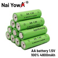 1-20 Chiếc Pin AA 1.5V 4800MAh Pin Sạc NI-MH 1.5 V Pin AA Cho Đồng Hồ Chuột máy Tính Đồ Chơi  Miễn Phí Vận Chuyển Điện Áp Danh Định 1.5V