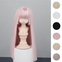 1 / 3 1 / 4 1 / 6 BJD Búp Bê Tóc Giả Lụa Mềm Hàng Ngày Công Chúa Đen Cắt Tóc Thẳng Tóc Giả