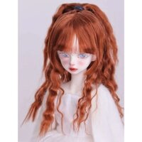 1 / 3 1 / 4 1 / 6 BJD Tóc Giả Đen Cam Vàng Lụa Mềm / Sữa Lụa Búp Bê Tóc Giả